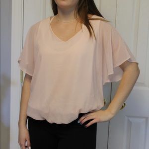Pink flowy T-shirt